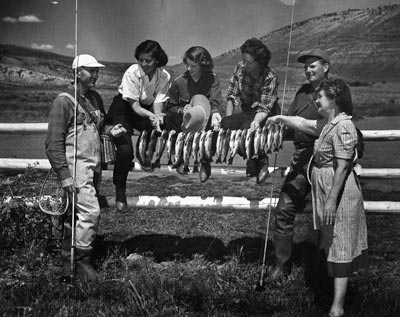 Families have enjoyed fishing on the dude ranch since 1937!