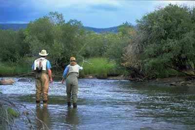 Fly fishing instruction is provided once a week at LRR.